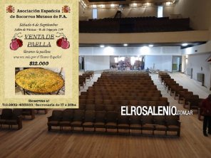La Asociación Española hace una nueva paella gigante para poder terminar la obra de su teatro
