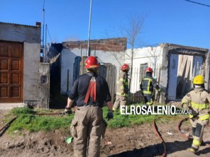 Otra vivienda destruida por las llamas en barrio Laura