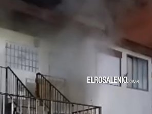 Importante incendio en vivienda de barrio Albatros XXVII