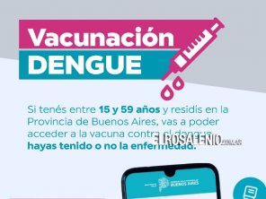 Campaña de vacunación contra el Dengue en Coronel Rosales 