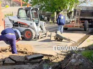 Corte de tránsito en calle Espora al 300 por reparación de ABSA