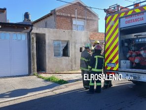Incendio en el patio de un departamento generó preocupación