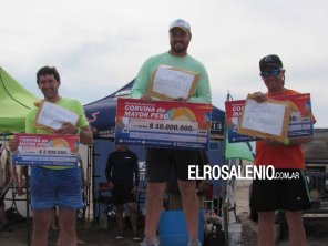 El puntaltense Federico Wagner ganó $10millones en un concurso de pesca en Monte Hermoso