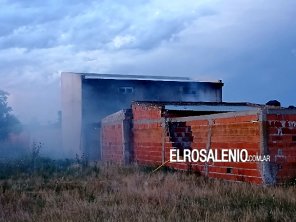 Importante incendio en un departamento de la zona sur