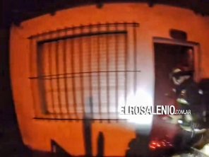 Insólito: Bomberos volvían de un siniestro y encontraron una casa que se prendía fuego