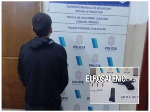 Lo buscaba su familia, la Policía lo encontró y lo aprehendió por robarle un arma a su ex pareja