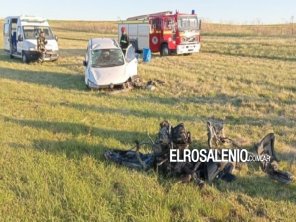  Un mujer sufrió heridas por un choque en la ruta 72 