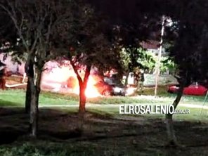 Incendio de automotor en Albatros 14