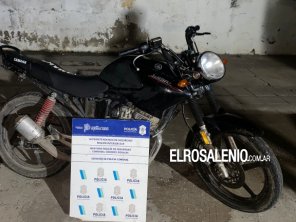 Menor aprehendido cuando conducía en contramano una moto con numeración limada