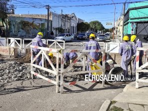 Se reanudó la obra de recambio de caños en el casco céntrico